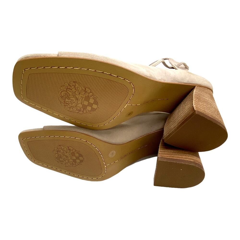 Vince Camuto Tan Nahara Corset Block Heels 9 - Picture 5 of 7